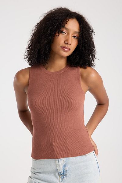 İLKCET MODA Basic Αμάνικο Crop Γυναικείο Πλεκτό