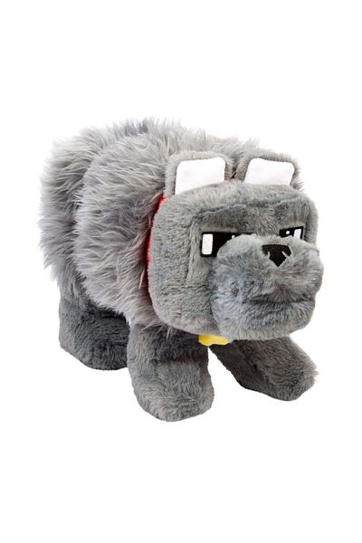 mattel A Minecraft Movie Plush Figure Dennis the Wolf 20 cm