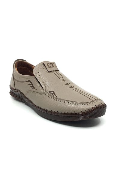 CATELLİ 100% Leather Orthopedic Men's Summer Comfortable Daily Laser Printed Sandal Shoes New Season 40-45