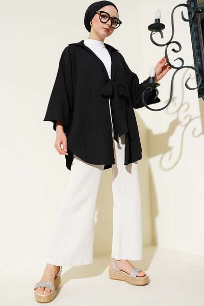 YILMAZBARMAZ Women's Bow Lace Kimono