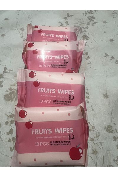 demirosa 4 Packs of Cute Wet Wipes 40 Pieces