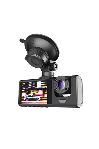 OEM HD DVR Car Camera with 2-inch Screen, 2 Cameras for Interior/Exterior, Night Vision