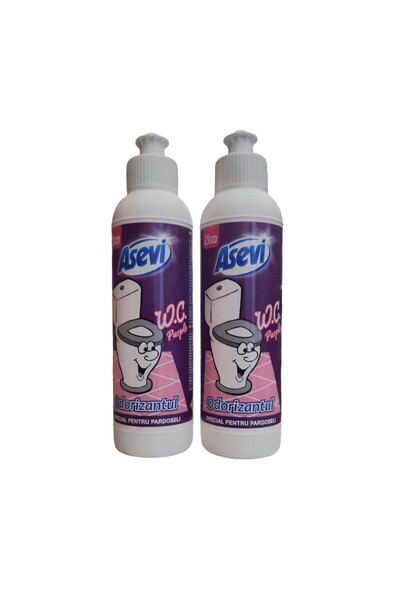 ASEVI Set of 2 x Pons Purple Concentrated Toilet Air Freshener, 200 ml