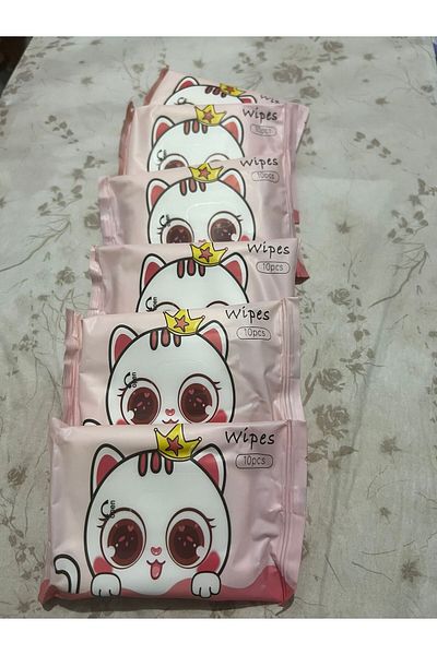 demirosa 6 Pack Cute Wet Wipes 60 Pieces