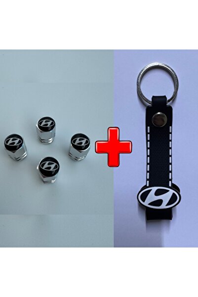 Lazer Store Hyundai Elantra ile Uyumlu Logolu Alüminyum Sibop Kapağı ve Silik...