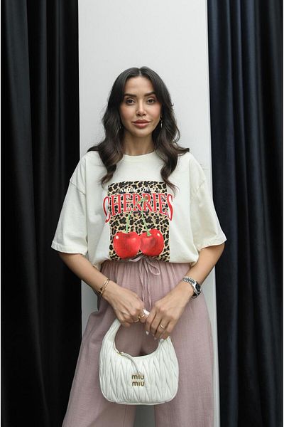 Havoş Cherries Printed T-Shirt