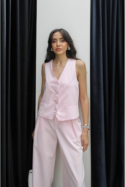 Havoş Pink Ritter Vest Pants Set