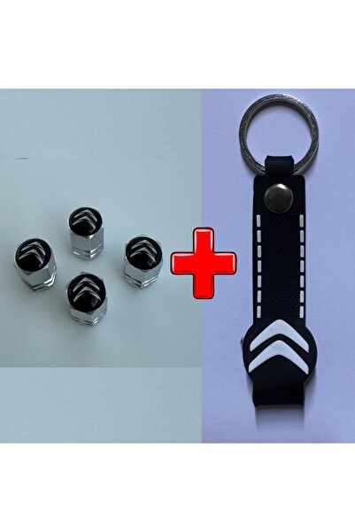 Lazer Store Citroen Berlingo ile Uyumlu Logolu Alüminyum Sibop Kapağı ve Sili...