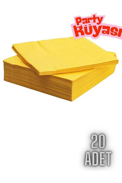 partyrüyası Șervețele de prezentare galbene de culoare solidă, 20 de bucăți, ...