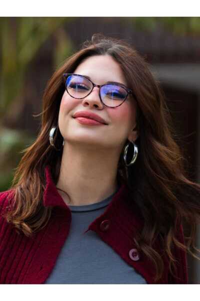 saatkolik تصميم بسيط، إطار رفيع، نظارات دائرية مستديرة للحماية من الضوء الأزر...