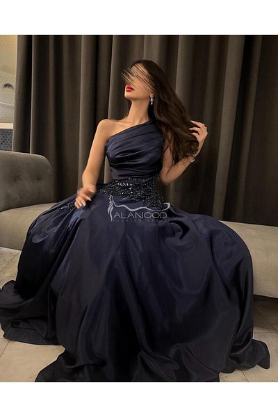 ALANOOD FASHION One Shoulder Queen Dress