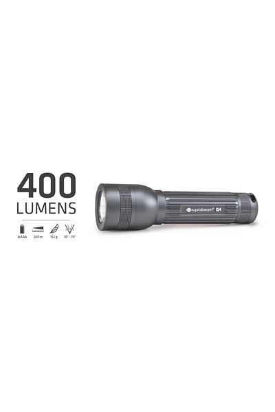 Suprabeam Professional Flashlight, Q4, 400 Lumens