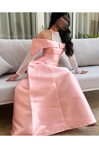 ALANOOD FASHION Elegant long evening dress with a luxurious modern design