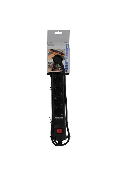 Unitec Extension Cord With Overload Protection With Switch, , 6 Posts, 1.4 M