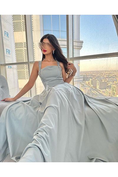 ALANOOD FASHION Mazoon Tiffany dress, hand-embroidered, elegant design for evening and special occasions