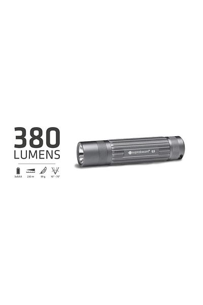 Suprabeam Flashlight, Q3, 380 Lumens