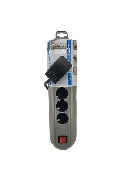 Unitec Extension Cord With Switch And Overload Protection, , 6 Posts, 1.5 M