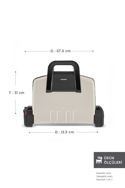 Karaca Future Essential Toaster Matte Cream 1800 W 4 Slice Capacity