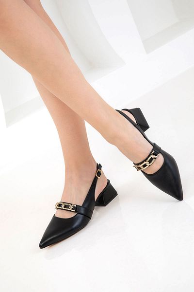 SOHO Black Women's Classic Heeled Shoes 20672