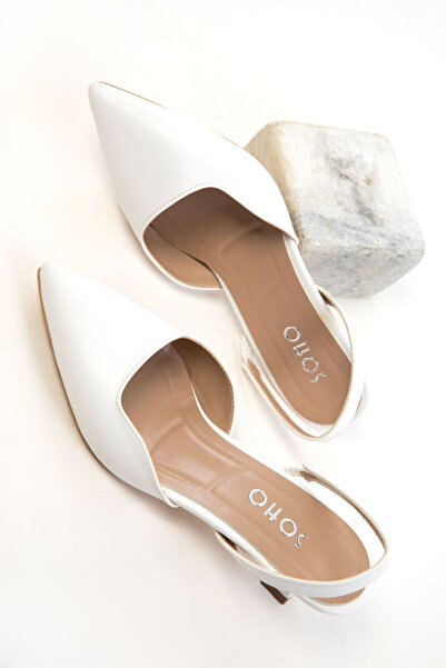 SOHO White Women's Classic Heeled Shoes 20650