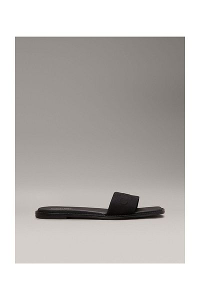 Calvin Klein Női lapos talp logóval nyomtatott kényelmes sport stílusú fekete papucs HW0HW02378-BEH