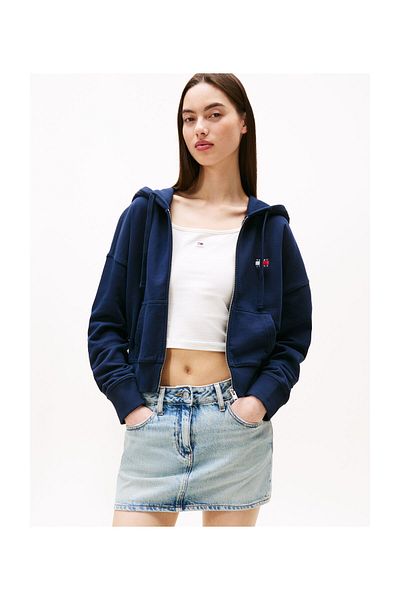 Tommy Hilfiger ТОЛСТОВКА З КАПЮШОНОМ НА БЛИСКАВЦІ TJW BXY CRP