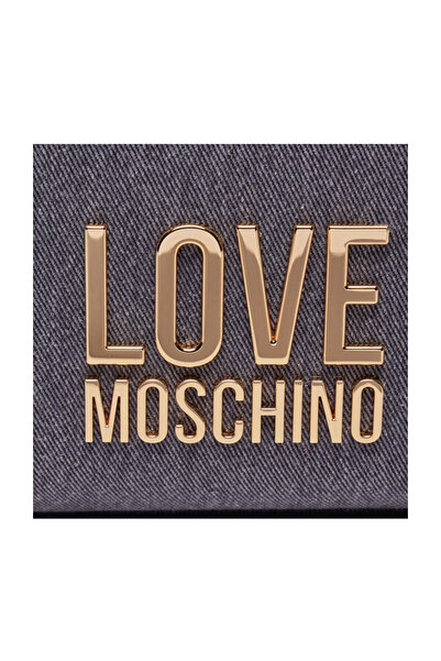 Love Moschino Džínová taška přes rameno – s logem, JC4320PP0IKQ0765