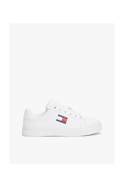 Tommy Hilfiger Pohodlné dámské bílé tenisky – ploché dno, nízký kotník, logo En0En02703-Ybs