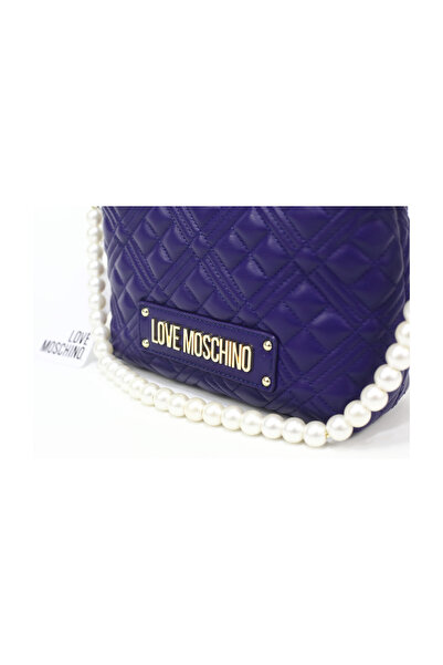 Love Moschino Taška Quilted Pu Blue