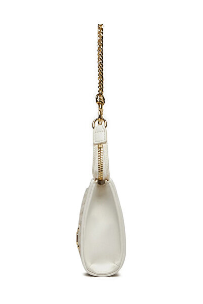 Love Moschino Táska Raffia Multicolor+Pu White