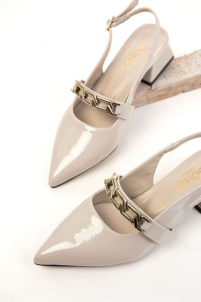 SOHO Pantofi clasici cu toc de damă Skin Lacuit 20672