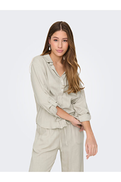 ONLY Jdycaya Linen Loose L/S Shirt Wvn Dia