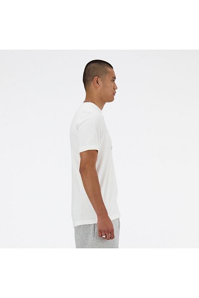 New Balance Tričko Sport Essentials Logo - BÍLÉ S/S Top