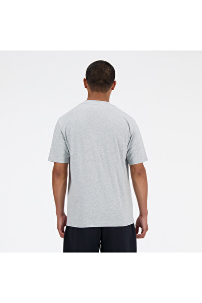 New Balance Sport Essentials Aathletic Gray Cotton T-Shirt - S/S Top