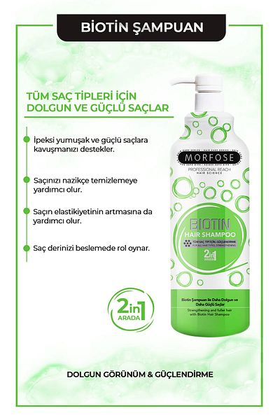 Morfose 1000 ml Biotin Hair Shampoo