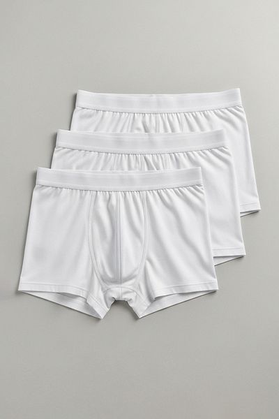 Kolekcia Trendyol Balenie 3 ks boxeriek z bielej bavlny - TMNAW20BX0063