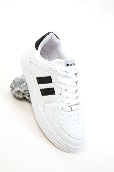 SOHO Weiß-Schwarzer Damen-Sneaker 20677