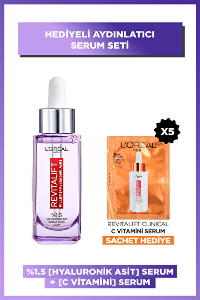 L'Oreal Paris Revitalift Filler %1.5 Saf Hyaluronik Asit Kırışıklık Karşıtı Serum- 30 Ml +C Vit Tester
