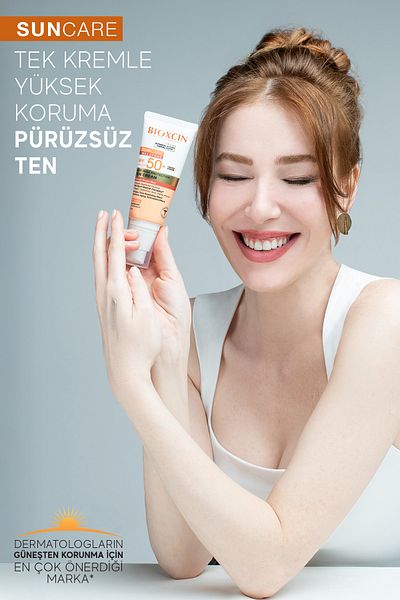 Bioxcin Sun Care SPF50 opalovací krém pro pleť se sklonem k skvrnám 50 ml - barva