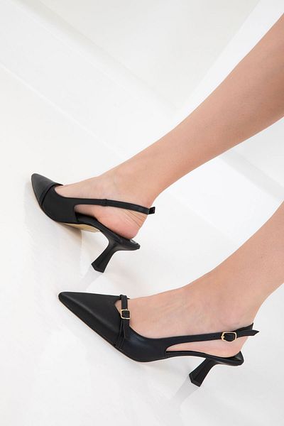 SOHO Black Women's Classic Heeled Shoes 20598