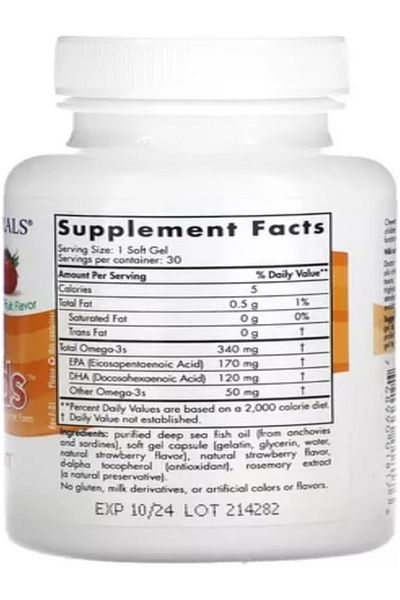 Nordic Naturals , Daily Omega Kids™, Natural Fruit, 30 Soft Gels