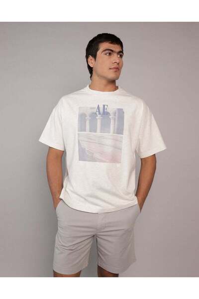 AMERICAN EAGLE تي شيرت AE Boxy Graphic