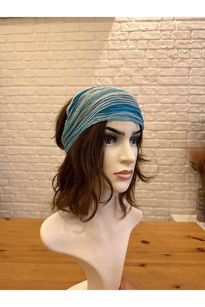 SOS S.O.S Hair Tape Turquoise Blue Striped