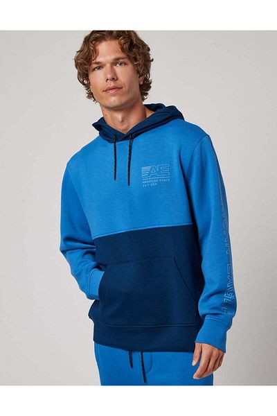 AMERICAN EAGLE Ae 24/7 Good Vibes Colorblock Hoodie