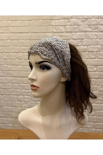 SOS S.O.S Hair Tape Gray White Patterned