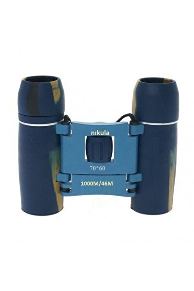 Nikula 70X60 Cepte Taşımalı Kauçuk Kaplamalı Mini Dürbün Mavi