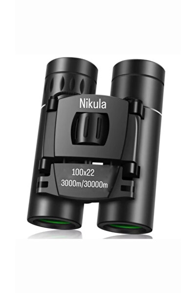 Nikula 100x22 Cepte Taşımalı Kauçuk Kaplama Profesyonel Mini Dürbün 3000m/30000m