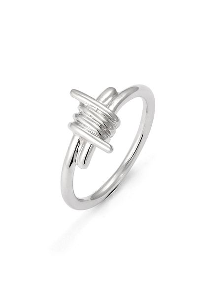 KUZZOI Ring Ring Men Wire 925 Sterling Silver Festival