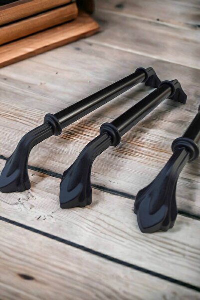 Dizaynhouse Mâner pentru mobilă Swan de culoare neagră de 160 mm Model elegant Mâner metalic pentru dulap și sertar