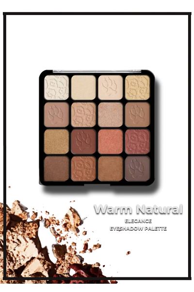 Sibelon Eyeshadow Palette - Warm Natural 16 Colors